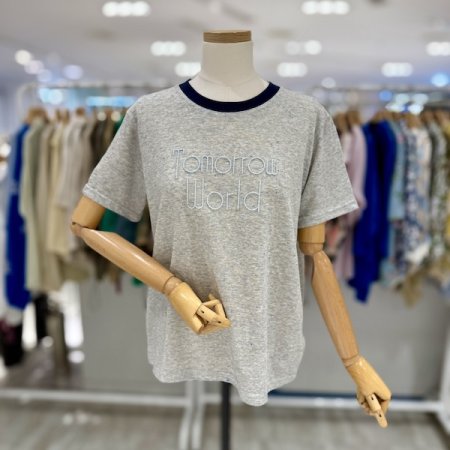 배색 투모로 티셔츠