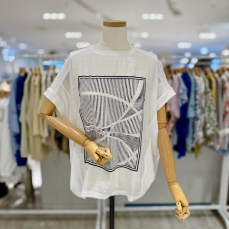 큰사각 라운드 티셔츠