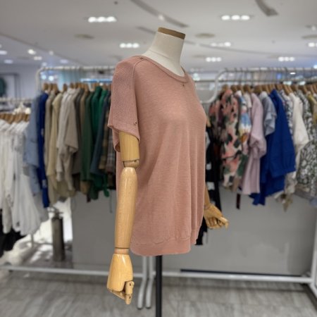 에이치 반팔 니트