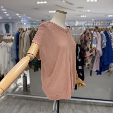 에이치 반팔 니트