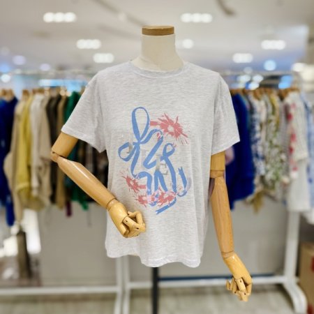 리본 나염 티셔츠