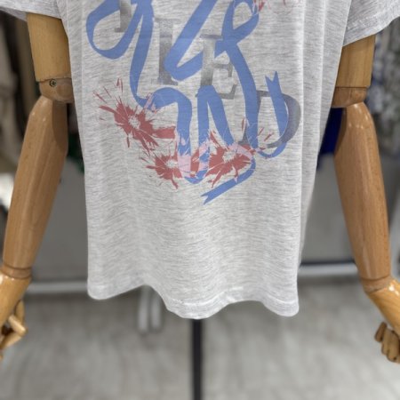 리본 나염 티셔츠