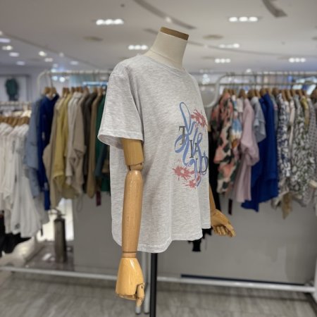 리본 나염 티셔츠