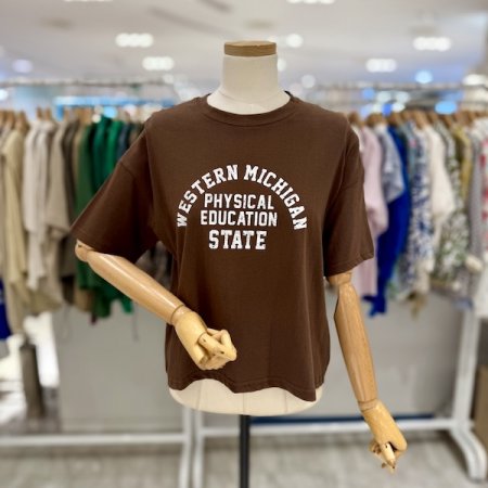 웨스턴 크롭 반팔 티셔츠