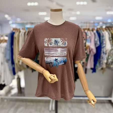 야자수 라운드 반팔티셔츠