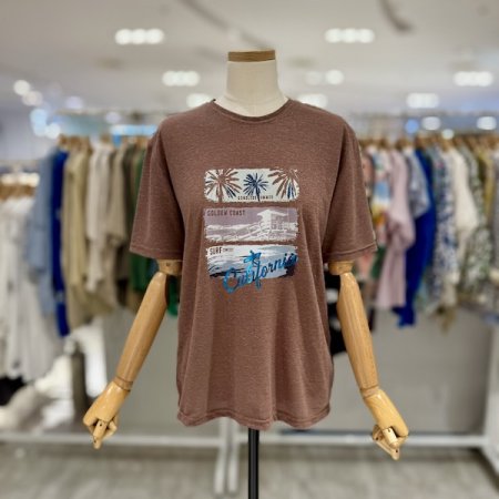 야자수 라운드 반팔티셔츠