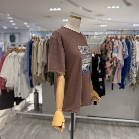 야자수 라운드 반팔티셔츠