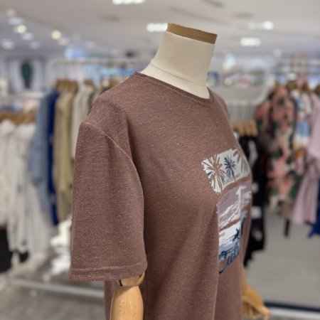 야자수 라운드 반팔티셔츠