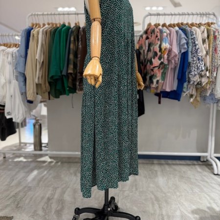 토트 패턴 뷔스티에 원피스