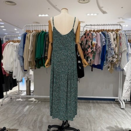 토트 패턴 뷔스티에 원피스