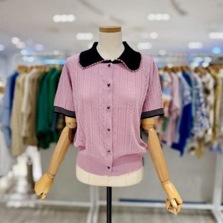 린넨 카라 니트