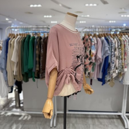끈셔링 바이크 블라우스
