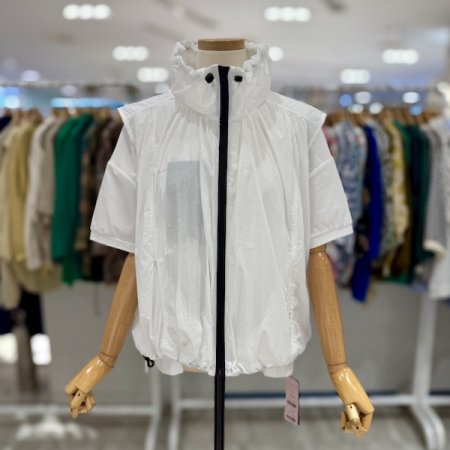 카라 밑단 스트링 베스트