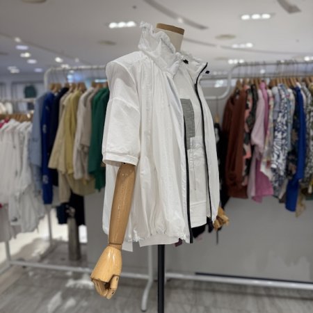 카라 밑단 스트링 베스트