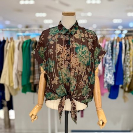 비즈 꽃카라 묶음 남방