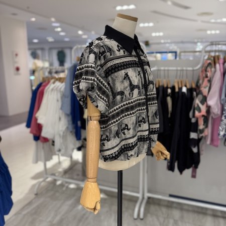 소매 퍼프 카라 남방