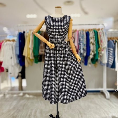 허리 쪼임끈 원피스