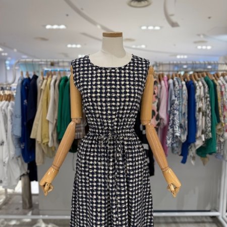 허리 쪼임끈 원피스