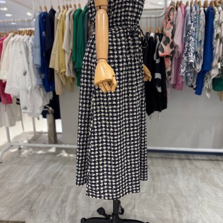 허리 쪼임끈 원피스