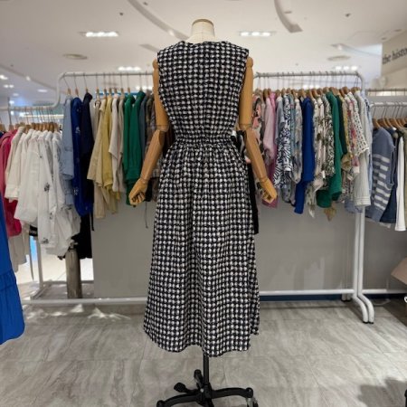 허리 쪼임끈 원피스