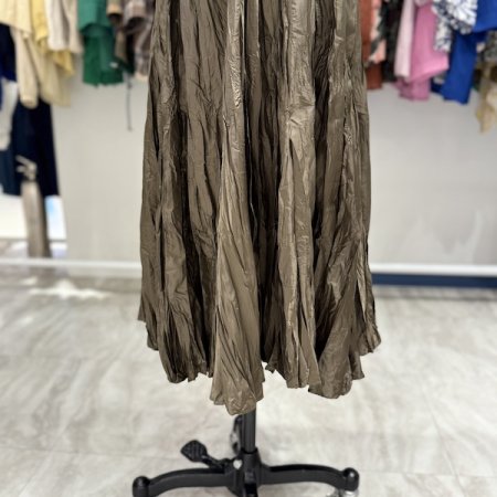 믹스 주름 밴딩 스커트