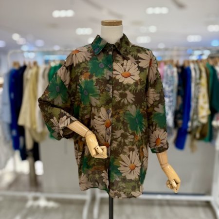 해바라기 셔츠 블라우스