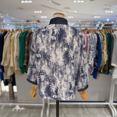 7부 블루 묶음 블라우스