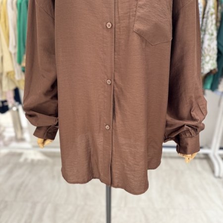 뒷 주름 롱 남방