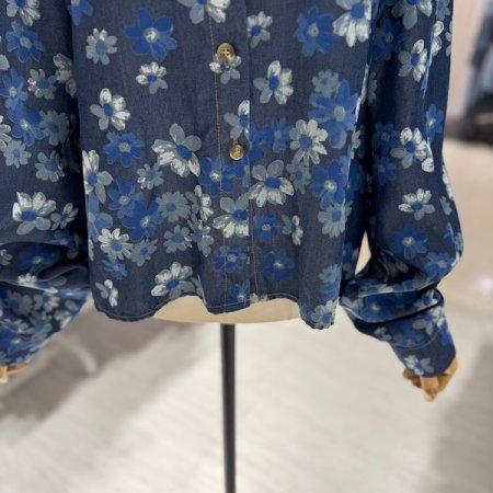 데님 플라워 남방