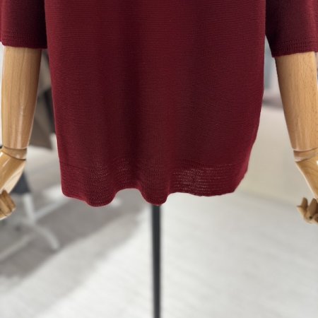 브이 짜임 니트