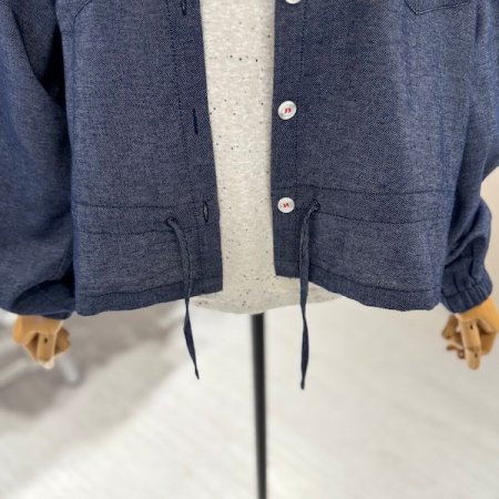 데님 후드 자켓