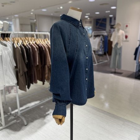 그라데이션 워싱 데님셔츠