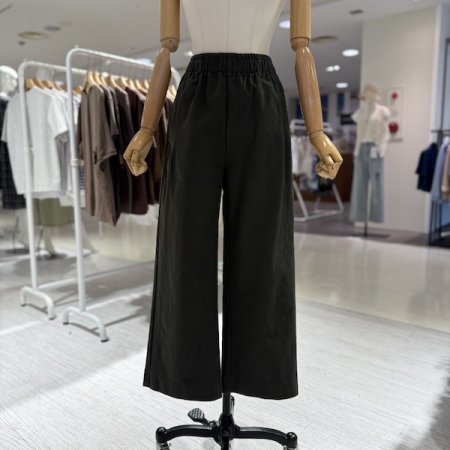 밴딩 면 통 바지