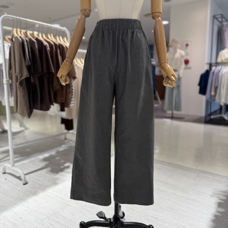 밴딩 면 통 바지