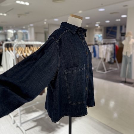 빅 포켓 데님셔츠
