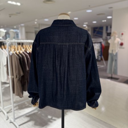 빅 포켓 데님셔츠