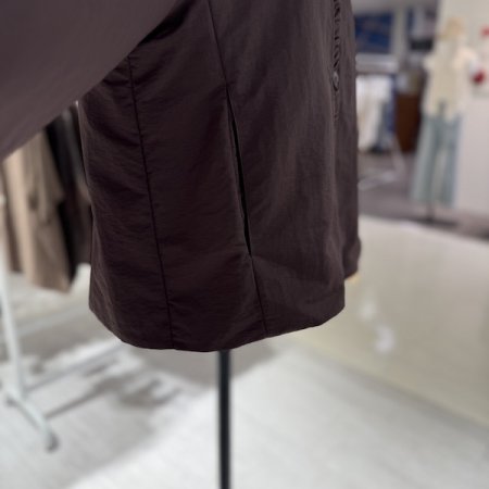 노카라 프릴 코팅 자켓