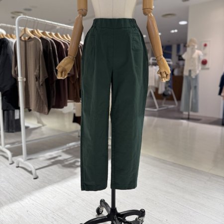 면 스티치 배기 팬츠