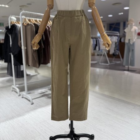 면 스티치 배기 팬츠