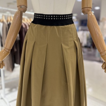 퍼빗 레터링 밴딩 스커트