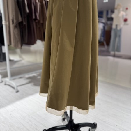 퍼빗 레터링 밴딩 스커트