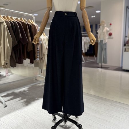 반밴딩 투핀턱 데님 팬츠