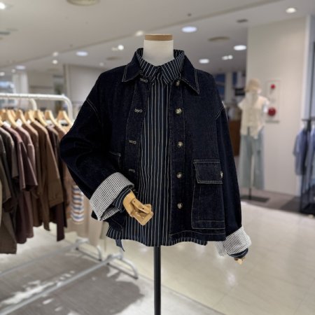 포켓 H 데님 자켓