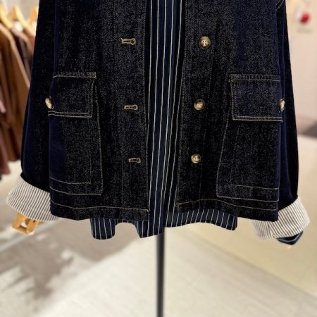 포켓 H 데님 자켓