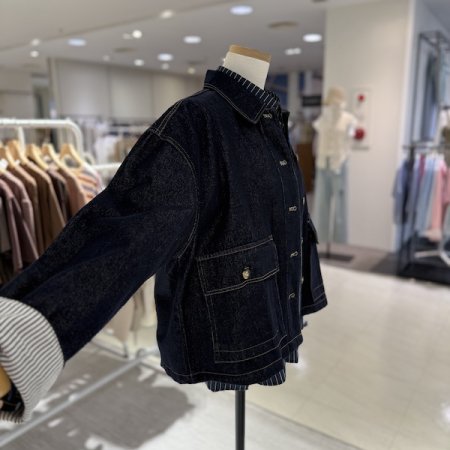 포켓 H 데님 자켓