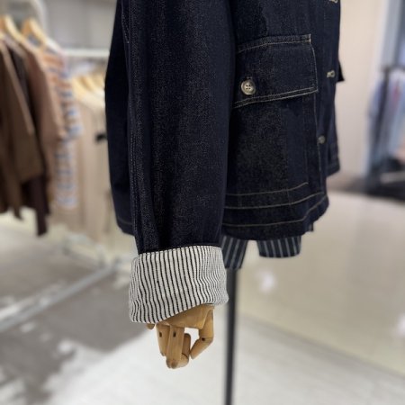 포켓 H 데님 자켓