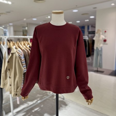 라운드 사이즈 절개 티셔츠