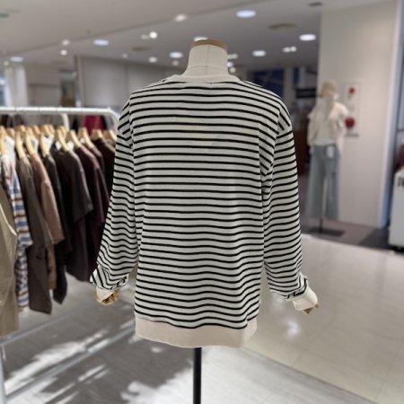 3여인 스트라이프 티셔츠