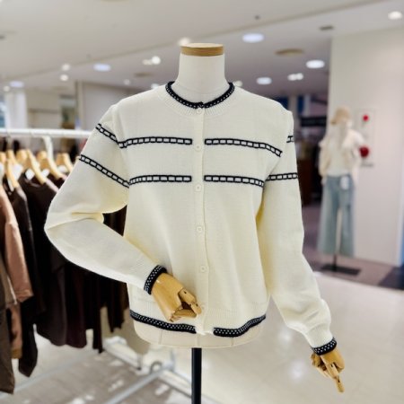 허니 패턴 가디건