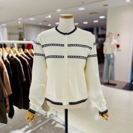 허니 패턴 가디건